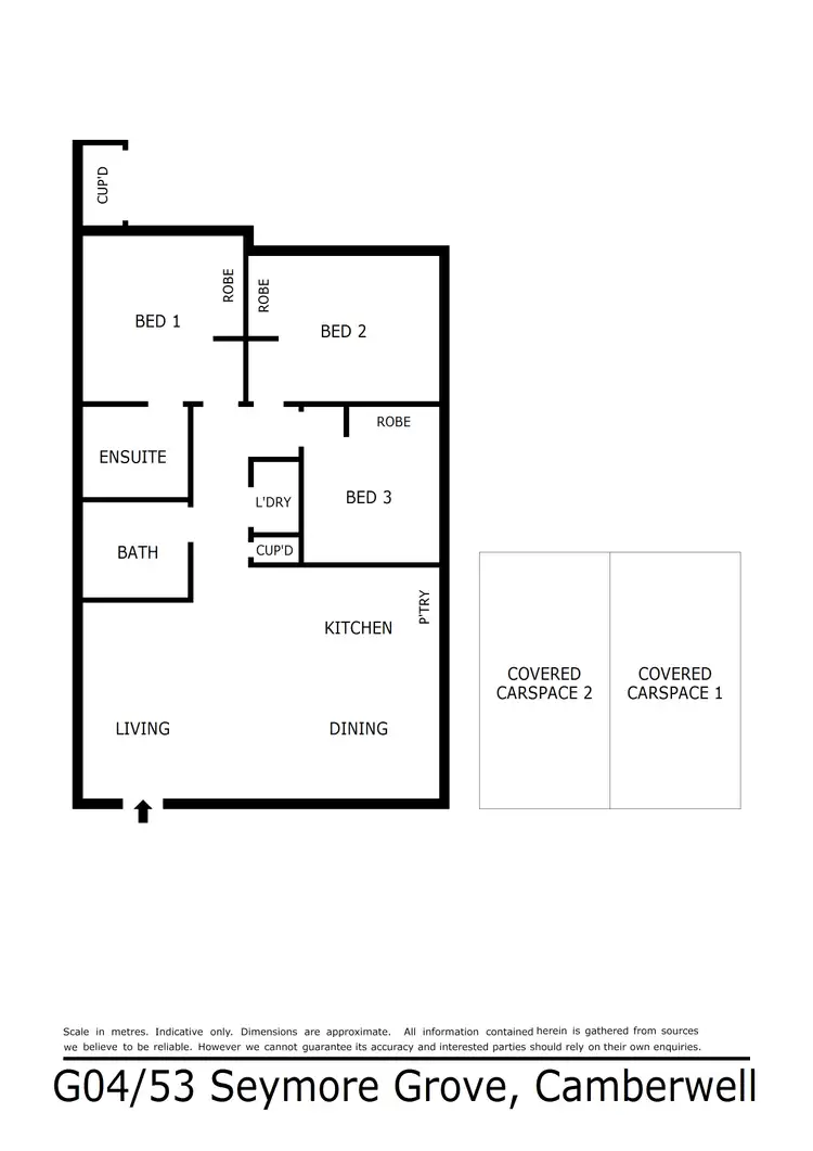Floorplan of Homely apartment listing, G04/53 Seymour Grove, Camberwell VIC 3124