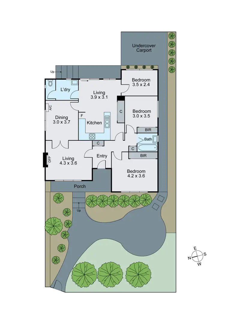 Floorplan of Homely unit listing, 1/5 Bennett Street, Burwood VIC 3125