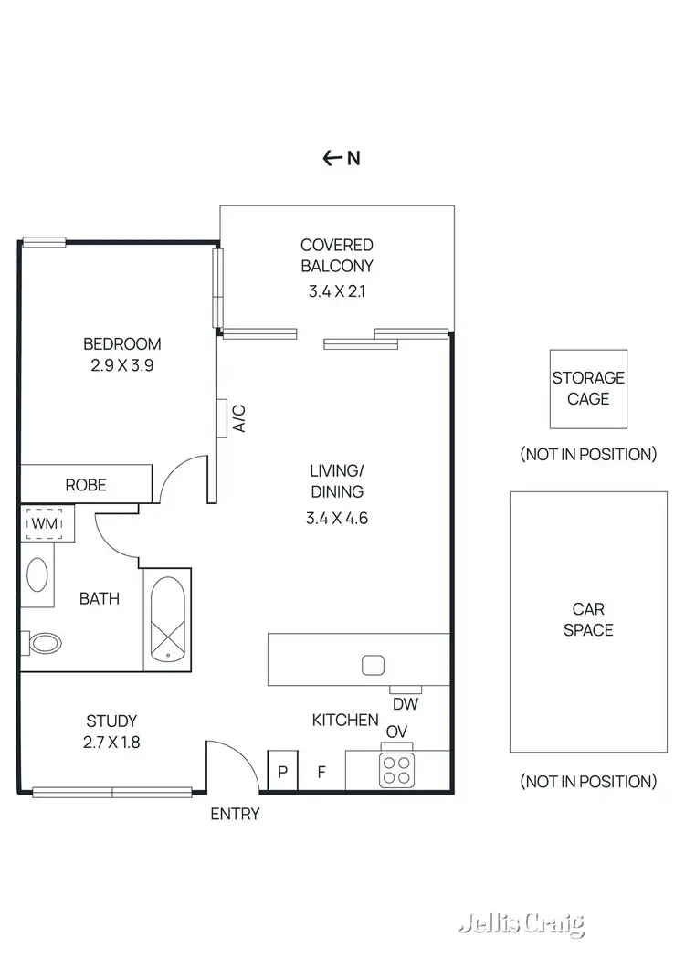 Floorplan of Homely apartment listing, 303/96 Charles Street, Fitzroy VIC 3065