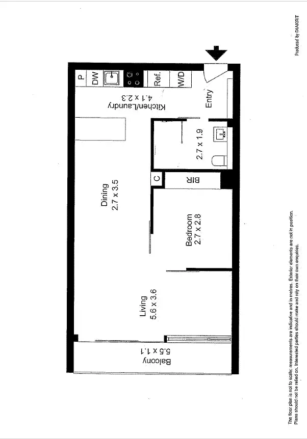 Floorplan of Homely apartment listing, 714/152 Sturt Street, Southbank VIC 3006