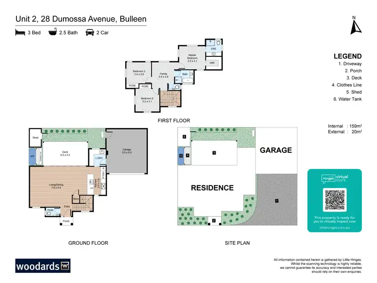 Floorplan of Homely townhouse listing, 2/28 Dumossa Avenue, Bulleen VIC 3105