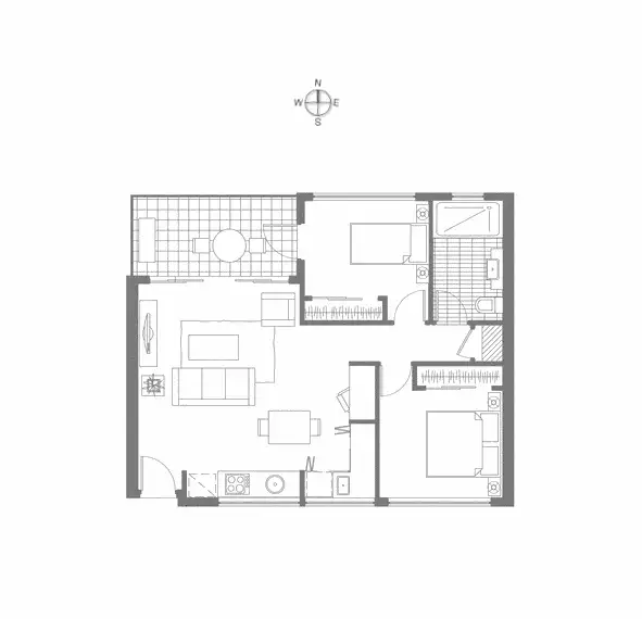 Floorplan of Homely apartment listing, 107/9 Chesterville Road, Cheltenham VIC 3192