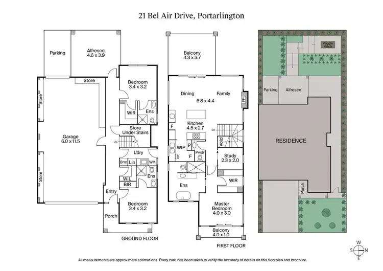 Floorplan of Homely house listing, 21 Bel Air Drive, Portarlington VIC 3223