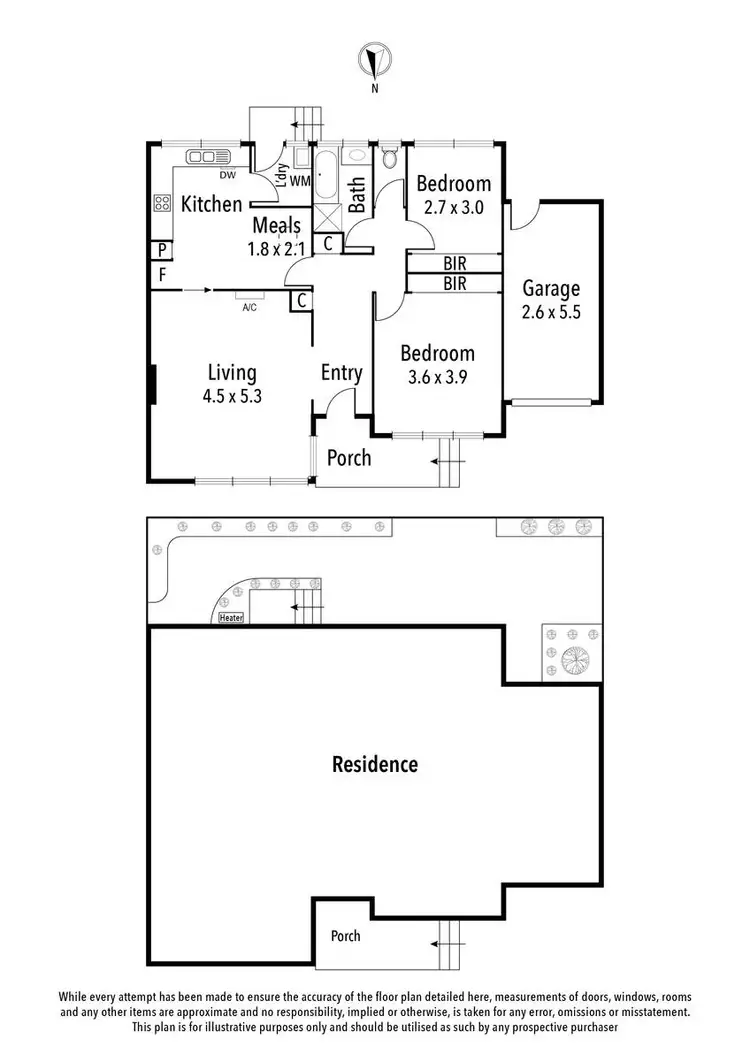 Floorplan of Homely unit listing, 10/48-50 Locksley Road, Ivanhoe VIC 3079