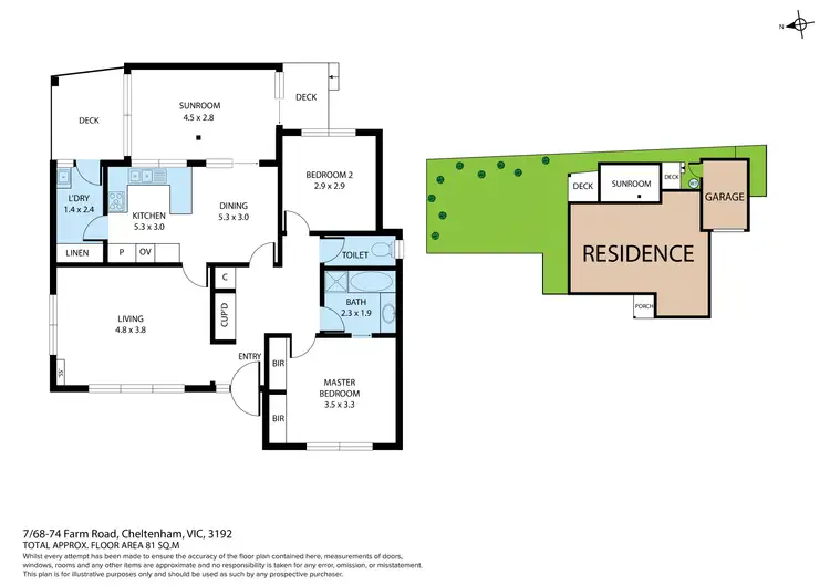 Floorplan of Homely unit listing, 7/68-74 Farm Road, Cheltenham VIC 3192