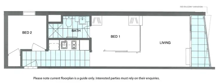 Floorplan of Homely apartment listing, 501/53 Batman Street, West Melbourne VIC 3003