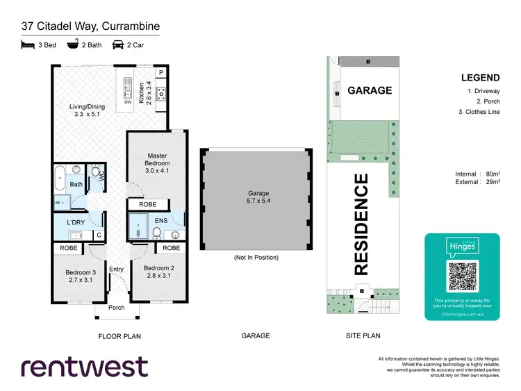 Floorplan of Homely house listing, 37 Citadel Wy, Currambine WA 6028