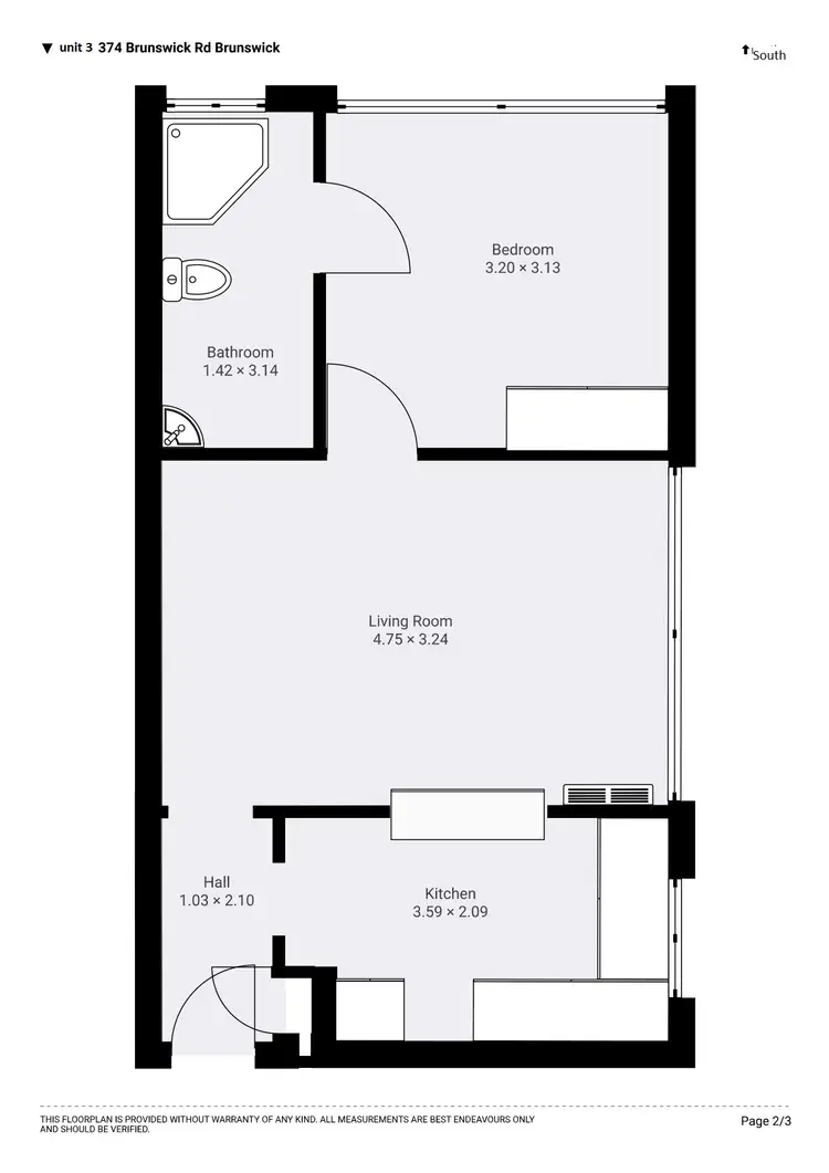 Floorplan of Homely apartment listing, 8/374 Brunswick Road, Brunswick West VIC 3055