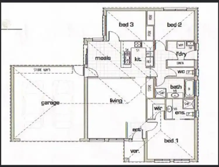 Floorplan of Homely unit listing, 2/16a Henty Street, Pakenham VIC 3810