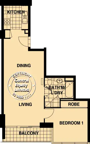 Floorplan of Homely apartment listing, 96/173 City Road, Southbank VIC 3006