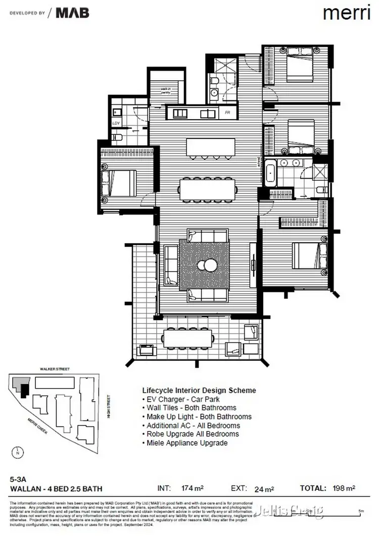 Floorplan of Homely apartment listing, 301/6 Walker Street, Northcote VIC 3070