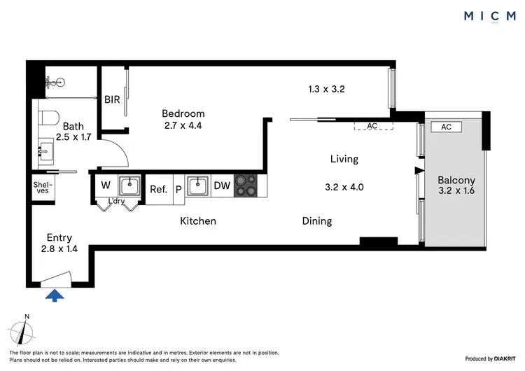 Floorplan of Homely apartment listing, 215/23 Batman Street, West Melbourne VIC 3003