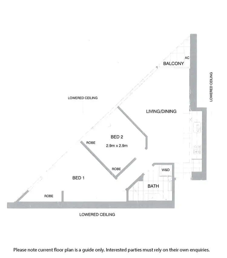Floorplan of Homely apartment listing, 3012/1 Balston Street, Southbank VIC 3006
