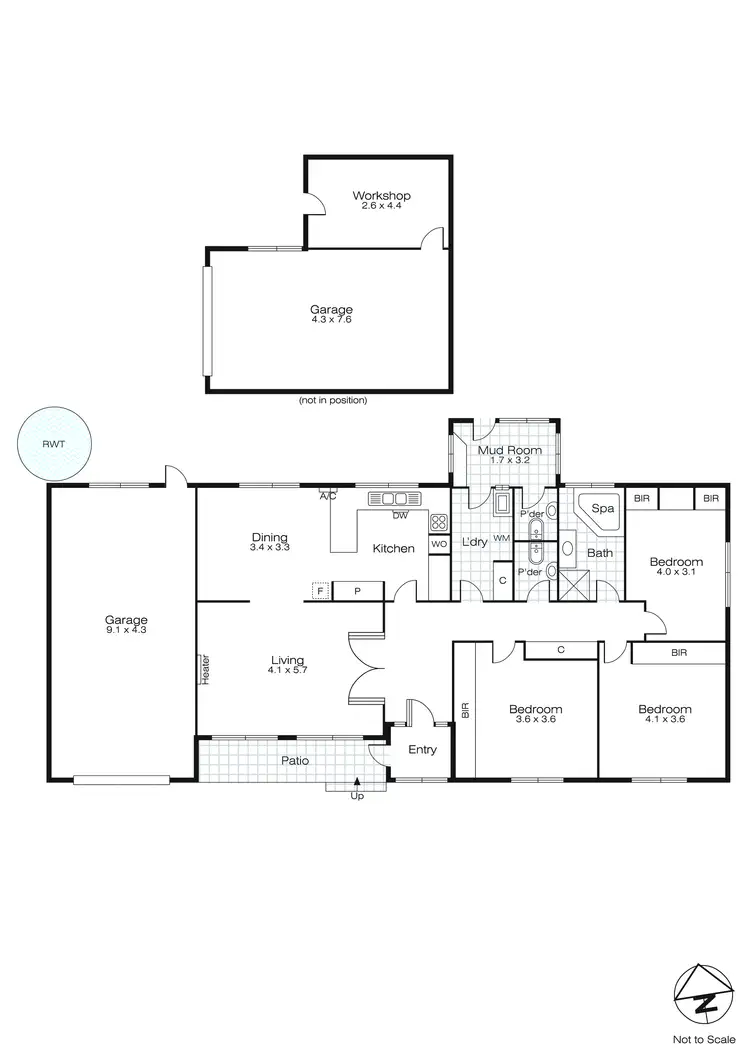 Floorplan of Homely house listing, 4 Kentucky Court, Delacombe VIC 3356