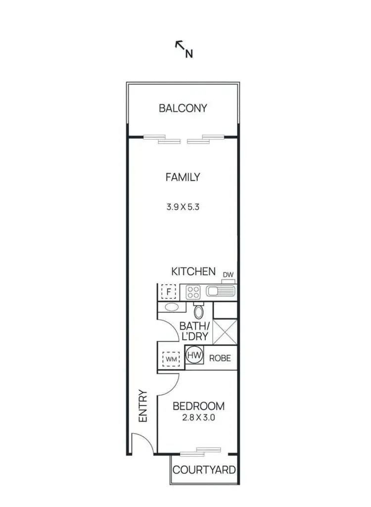 Floorplan of Homely apartment listing, 7/40 Rosanna Road, Heidelberg VIC 3084