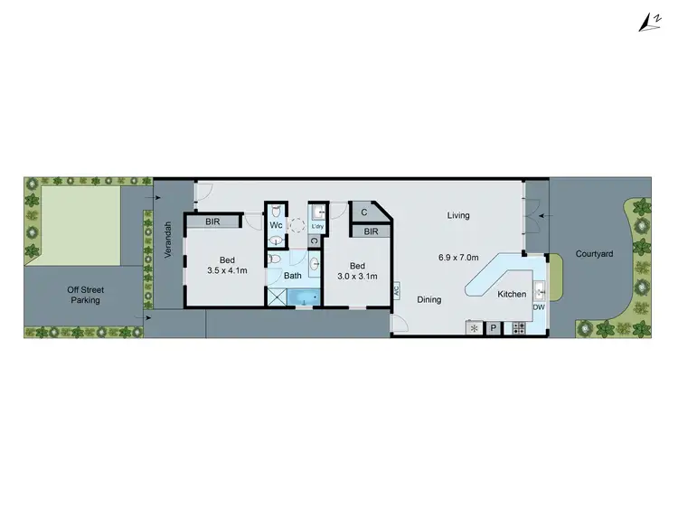 Floorplan of Homely house listing, 25 Arawatta Street, Carnegie VIC 3163