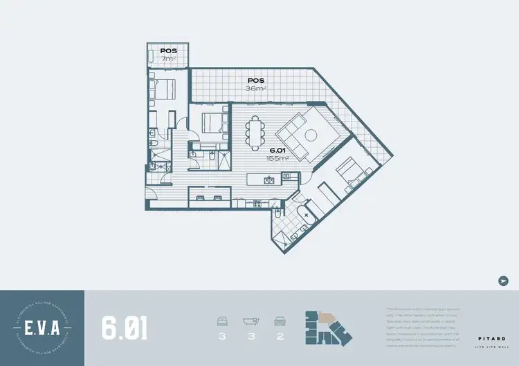 Floorplan of Homely apartment listing, 601/241 Glen Huntly Road, Elsternwick VIC 3185
