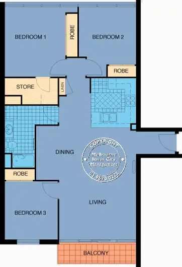 Floorplan of Homely apartment listing, 133/416A St Kilda Road, Melbourne VIC 3004