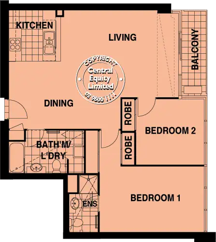 Floorplan of Homely apartment listing, 323/183 City Road, Southbank VIC 3006