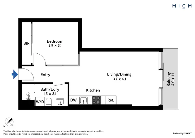 Floorplan of Homely apartment listing, 3215/151 City Road, Southbank VIC 3006