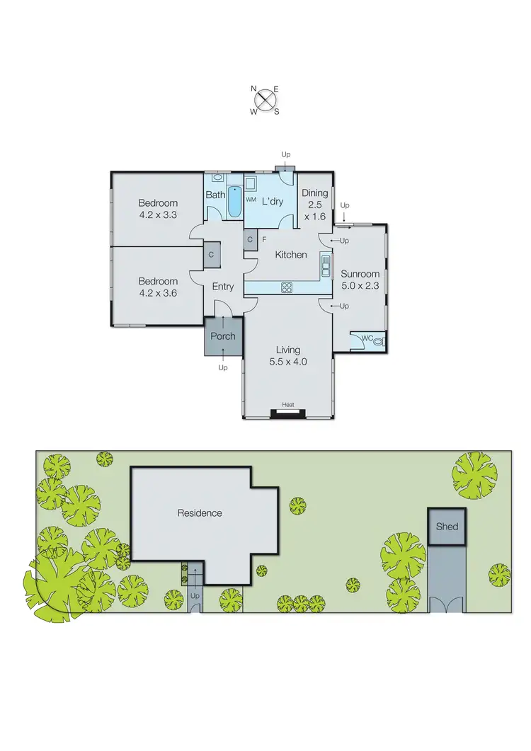 Floorplan of Homely house listing, 8 Eulinga Avenue, Aspendale VIC 3195