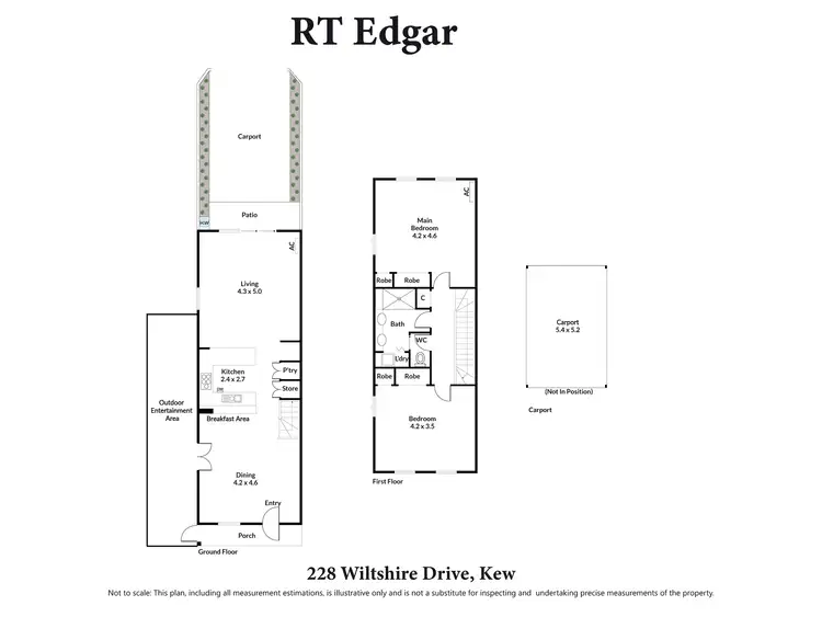 Floorplan of Homely townhouse listing, 228 Wiltshire Drive, Kew VIC 3101