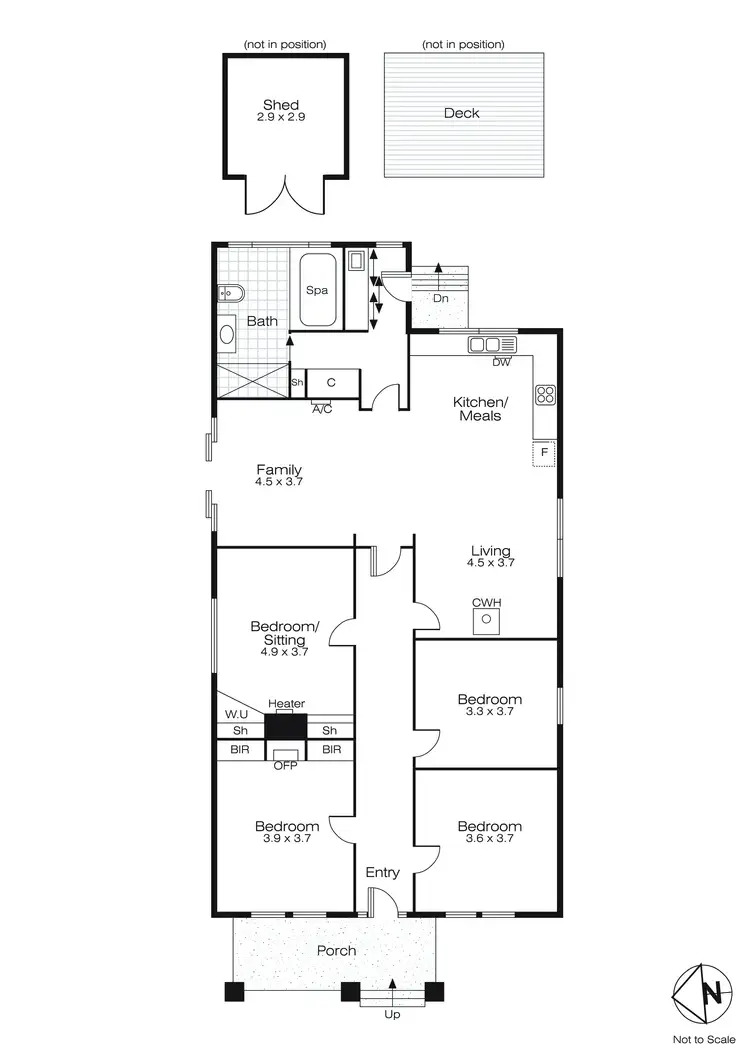 Floorplan of Homely house listing, 614 Peel Street, Black Hill VIC 3350