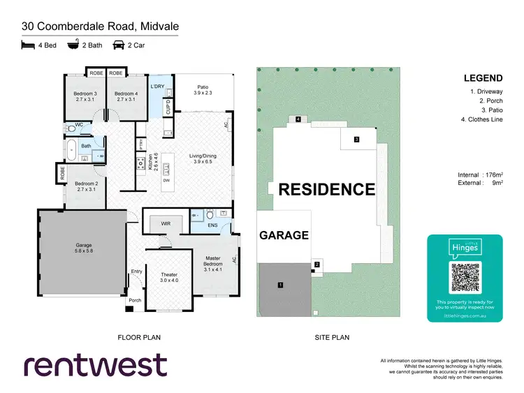Floorplan of Homely house listing, 30 Coomberdale Rd, Midvale WA 6056