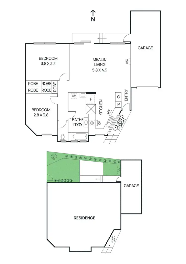 Floorplan of Homely unit listing, 1/600 Upper Heidelberg Road, Heidelberg VIC 3084