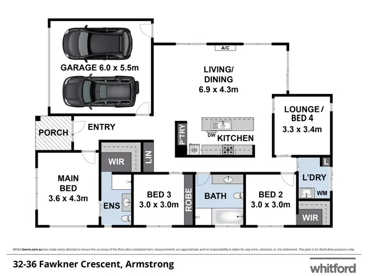Floorplan of Homely house listing, 32-36 Fawkner Crescent, Armstrong Creek VIC 3217