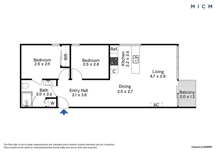 Floorplan of Homely apartment listing, 1802/109 Clarendon Street, Southbank VIC 3006