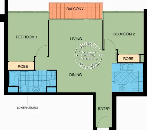 Floorplan of Homely apartment listing, 149/79 Whiteman Street, Southbank VIC 3006