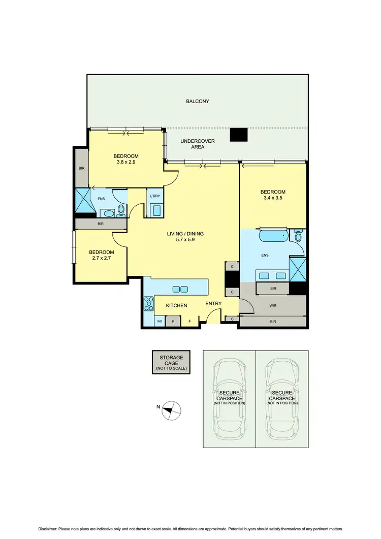 Floorplan of Homely apartment listing, 120/499 St Kilda Road, Melbourne VIC 3004