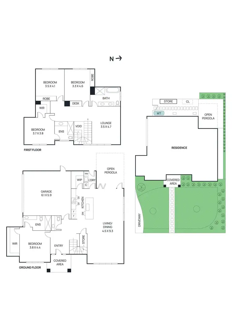 Floorplan of Homely house listing, 1/7 Springfield Street, Briar Hill VIC 3088