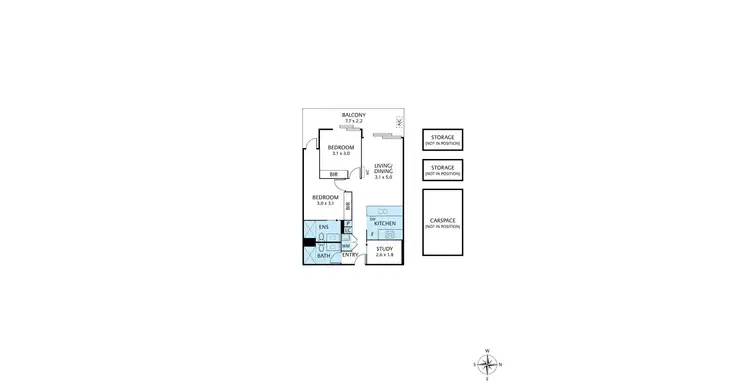 Floorplan of Homely apartment listing, 211/1 Lusher Rd, Croydon VIC 3136