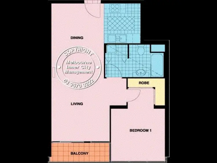 Floorplan of Homely apartment listing, 110/38 Bank Street, South Melbourne VIC 3205