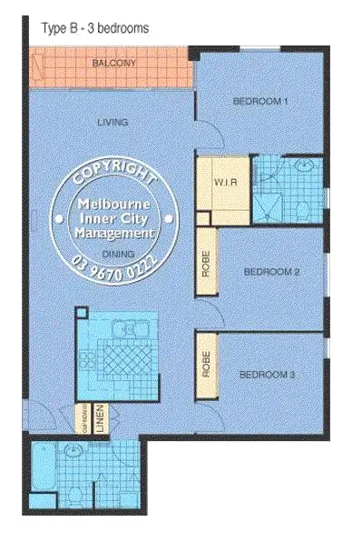 Floorplan of Homely apartment listing, 62/63 Dorcas Street, South Melbourne VIC 3205