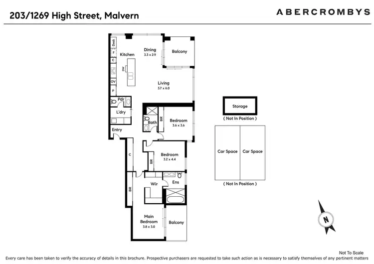 Floorplan of Homely apartment listing, 203/1269 High Street, Malvern VIC 3144