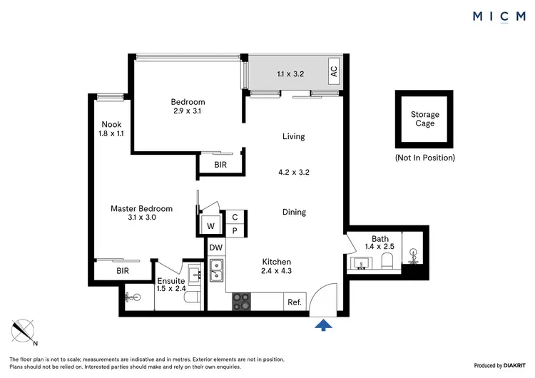 Floorplan of Homely apartment listing, 4410/560 Lonsdale Street, Melbourne VIC 3000