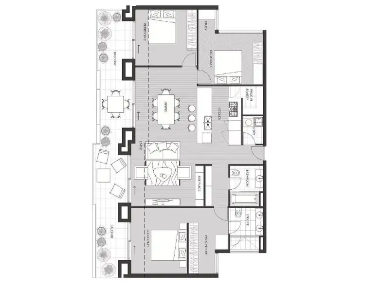 Floorplan of Homely apartment listing, 208/85-101 Maling Road, Canterbury VIC 3126