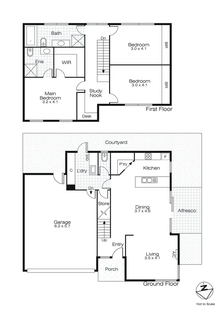 Floorplan of Homely house listing, 6 Grech Close, Sebastopol VIC 3356