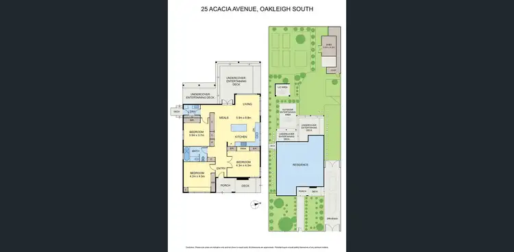 Floorplan of Homely house listing, 25 Acacia Avenue, Oakleigh South VIC 3167