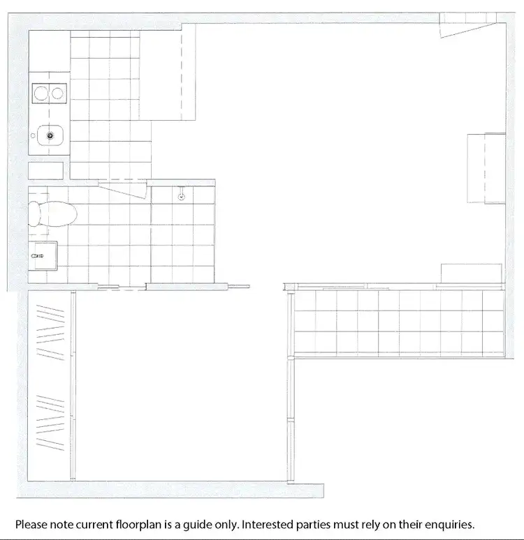 Floorplan of Homely apartment listing, 2412/181 ABeckett Street, Melbourne VIC 3000