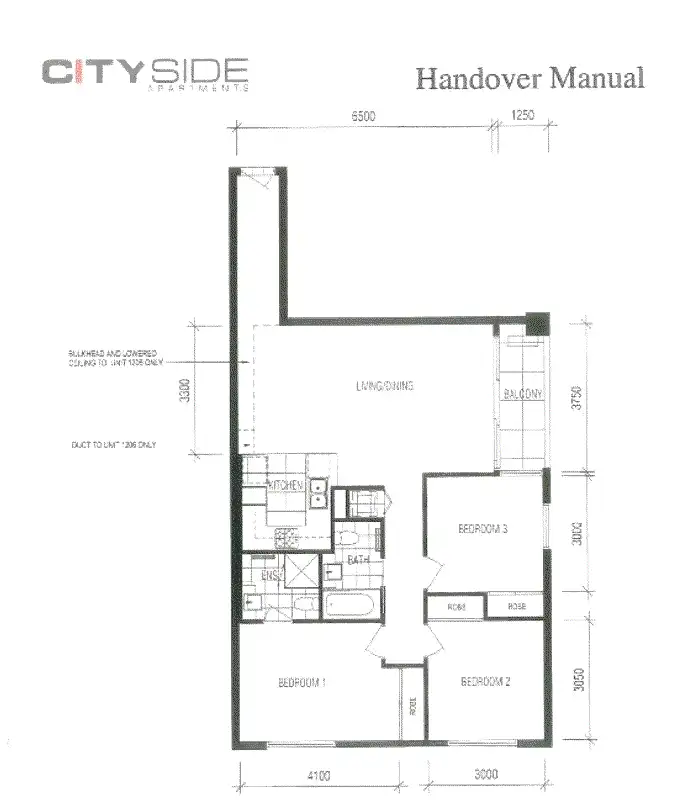 Floorplan of Homely apartment listing, 406/58 Jeffcott Street, West Melbourne VIC 3003