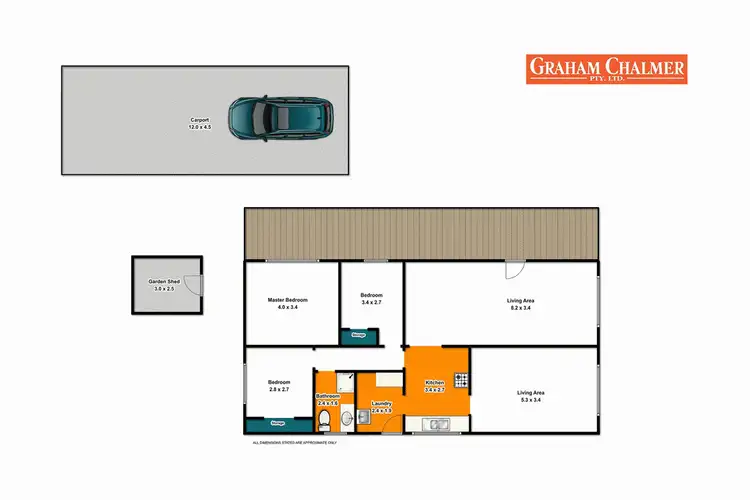 Floorplan of Homely house listing, 33 Wellsford Street, Stratford VIC 3862