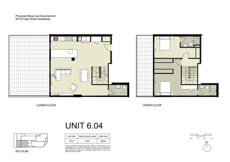 Floorplan of Homely apartment listing, 6.04/68-72 Cape Street, Heidelberg VIC 3084