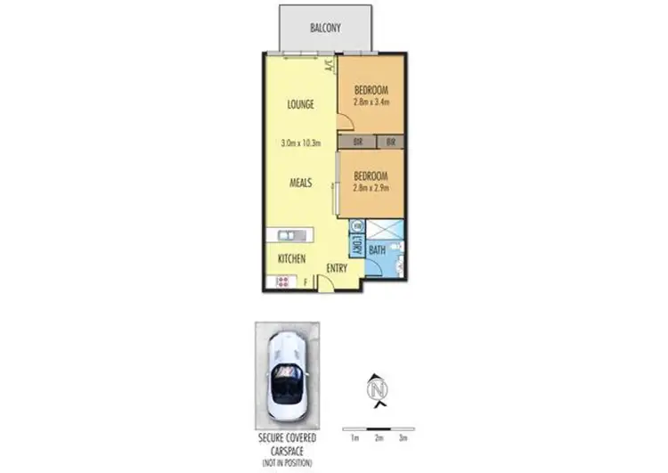 Floorplan of Homely apartment listing, 202/157 Burwood Road, Hawthorn VIC 3122