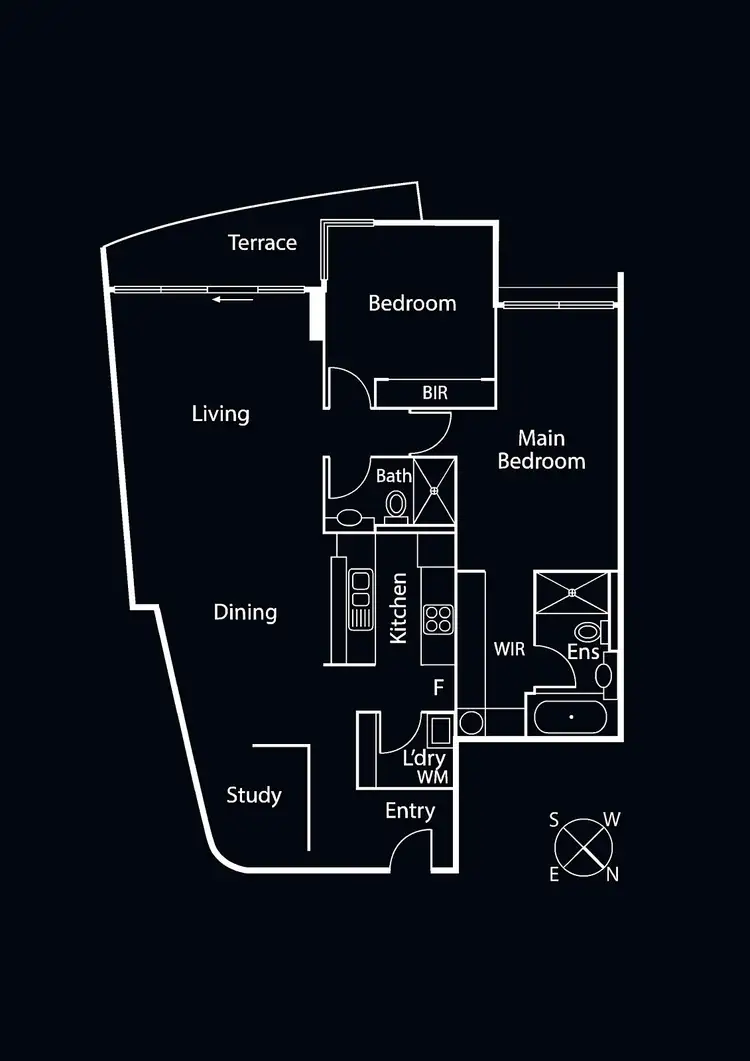 Floorplan of Homely apartment listing, 75C/95 Rouse Street, Port Melbourne VIC 3207