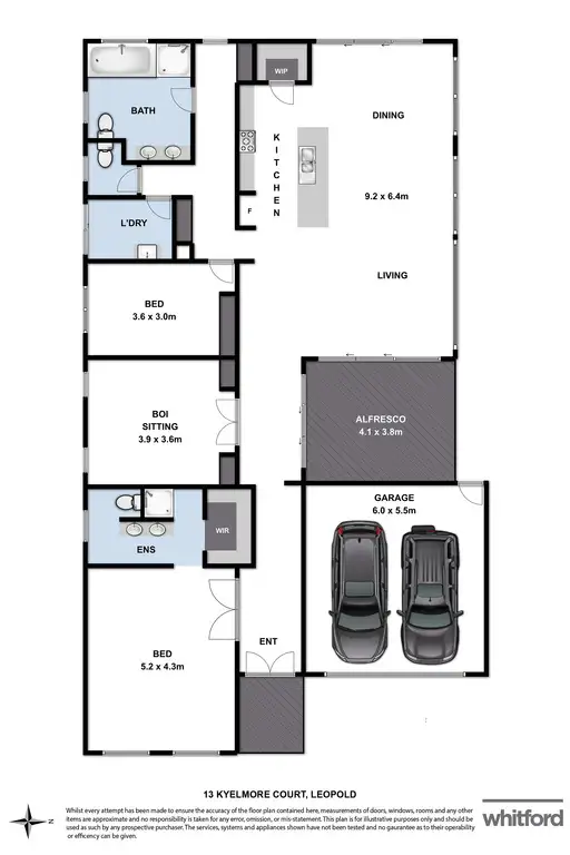 Floorplan of Homely house listing, 13 Kylemore Court, Leopold VIC 3224