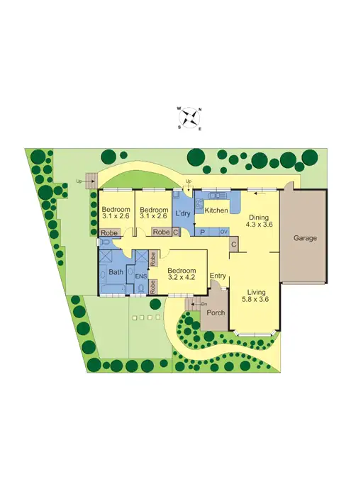Floorplan of Homely unit listing, 5/2 Malcolm Crescent, Doncaster VIC 3108